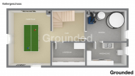 Grundriss Kellergeschoss - Gepflegte, voll unterkellerte Doppelhaushälfte mit Garten und zwei Balkonen