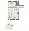 Grundriss EG rechts - Kernsanierte EG-Wohnung mit Gartenanteil – Neubau-Standard & bald bezugsfertig