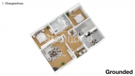 Grundriss 1. Obergeschoss 3D - Geräumiges, unterkellertes Zweifamilienhaus in Hirschbach