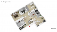 3D Grundriss Wohnung - Gemütliche 3-Zimmer-Wohnung mit Stellplatz und Loggia