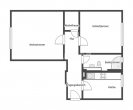 Bezugsbereit: leerstehende 2-Zimmer-Wohnung als Kapitalanlage oder zum Eigennutz - Grundriss