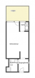 Grundriss - Ideal für Kapitalanleger oder zum Eigennutz: 1-Zimmer-Apartment mit sonniger Loggia